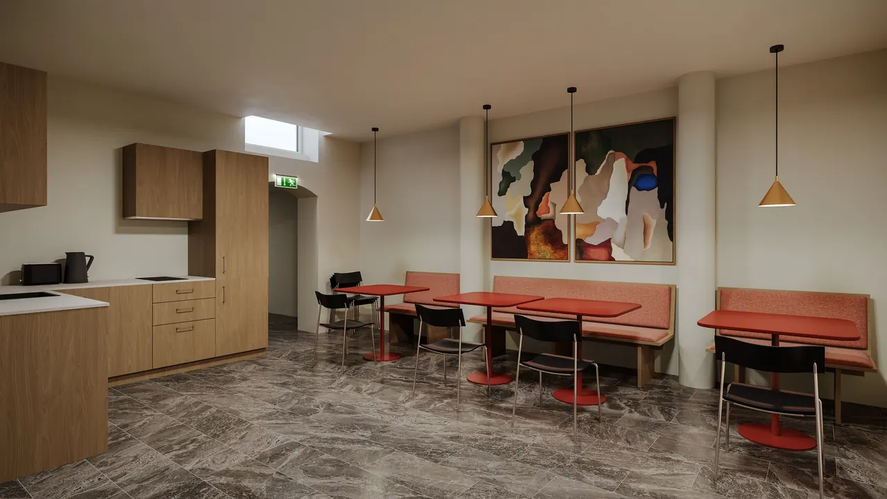 Apartmenthotel LUM31 — Küche, 3D-Visualisierung