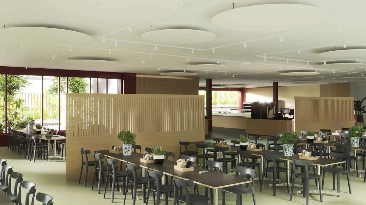 Restaurant: drei Designvarianten — Designvariante, 3D-Visualisierung